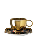 Rosenthal Versace Medusa Red Combi Gold Cup and Saucer