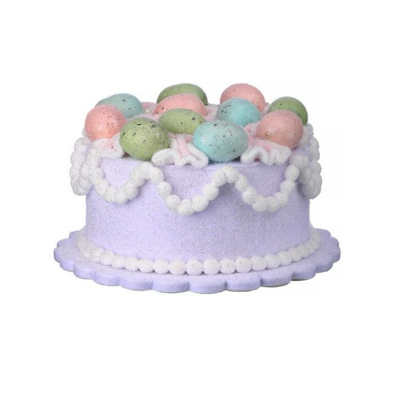 8" Vintage Easter Egg Lilac Cake