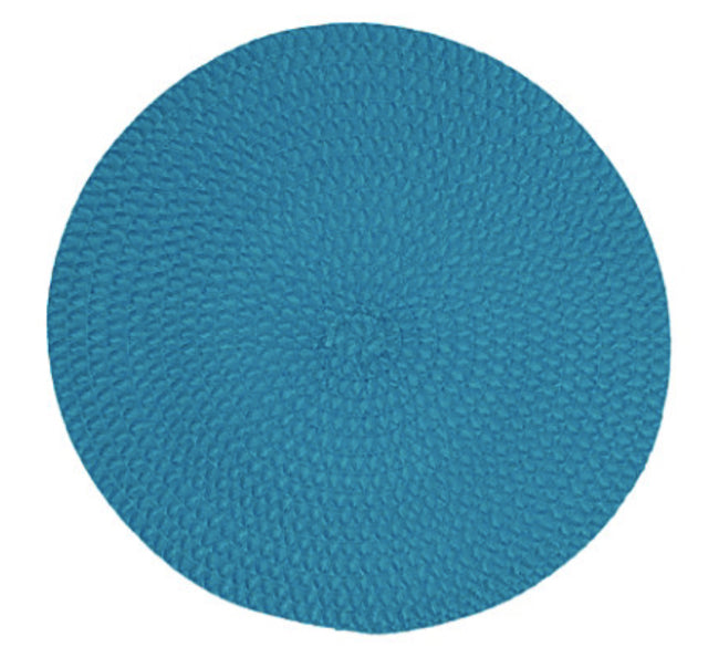 Set of 4 Turquoise Round Placemats