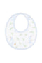 Blue Bunny Print Bib