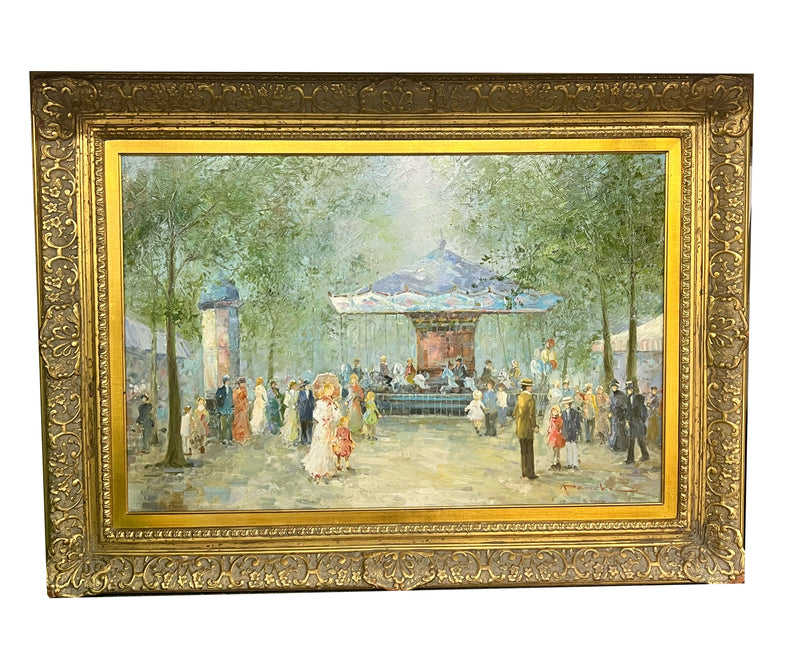 Parisian Carousel Oil by TE Pencke