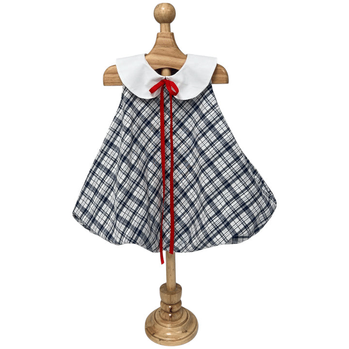 Plaid Bow Dress, 12-18M