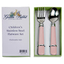 Pink Children's Flatware Set
