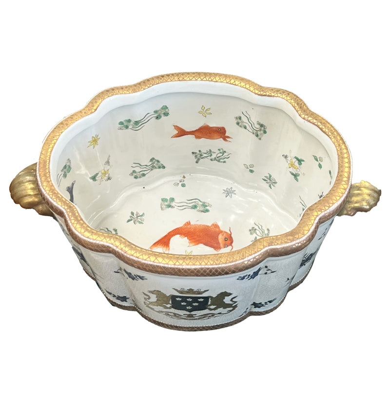 Large Crest and Lion Foot Bath