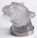 Lalique Panther Head Paperweight