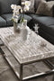 Bernhardt Acryclic Coffee Table with Chrome