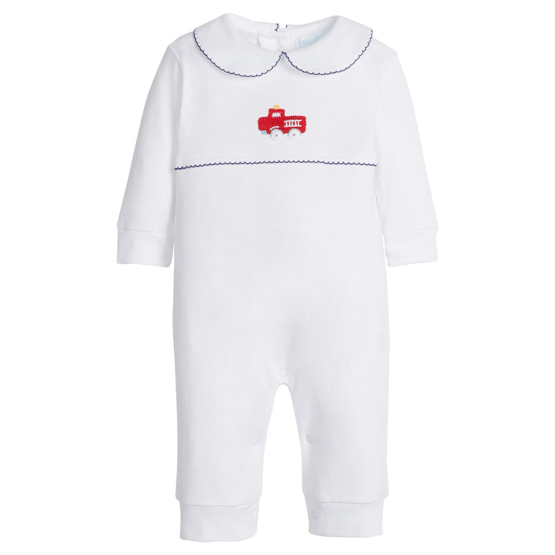 Crochet Playsuit Fire Truck, 12M