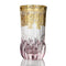 Set of 6 Art Deco Gold High Ball, Pink