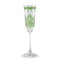 Set of 4 Giardino Green Champagne Flutes