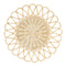 Set of 4 Round Natural Rattan Placemats