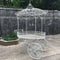 La Rochelle Parisian Iron Flower Cart, Antique White