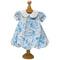 Blue Heirloom Hound Bubble Dress, 12-18M