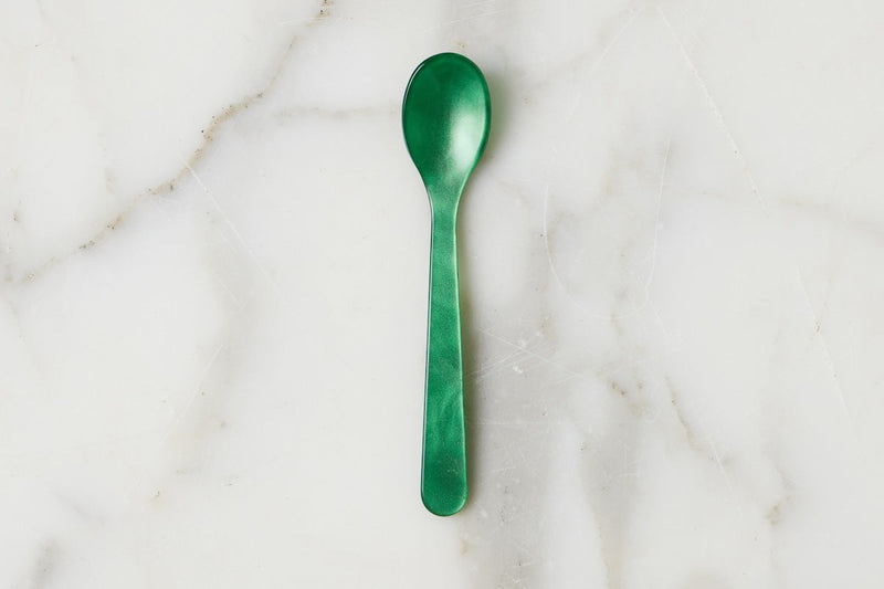 Set of 4 Acrylic Emerald Dipping Spoons
