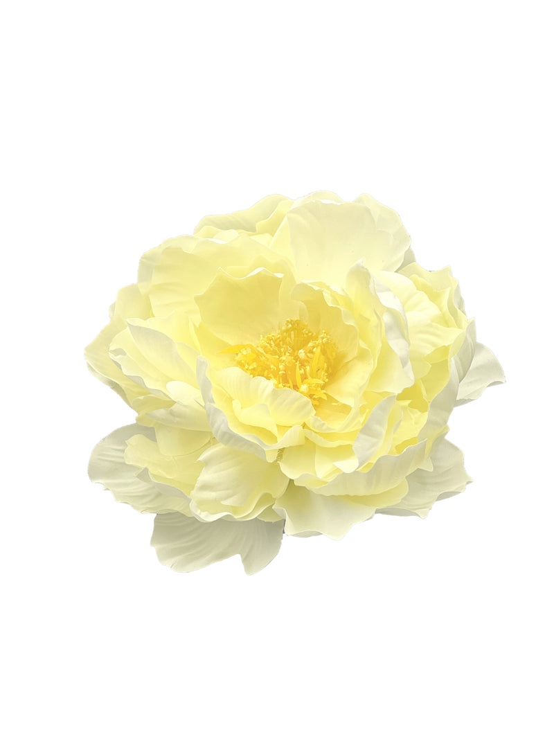 Set of 4 White Peony Napkin Rings