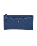 Chanel Navy Caviar Leather Wallet