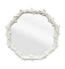 Vintage White Faux Bois Twig Mirror