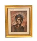 Native Man in Gold Frame