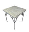 Outdoor Stone Metal End Table