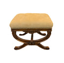 Gold Tufted Empire Style Bench