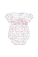 Butterlies Print Smocked Bubble, 9-12M
