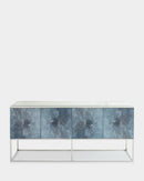 John Richard Blue Console with Chrome