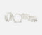 Set of 4 Greta Porcelain Coral Napkin Rings