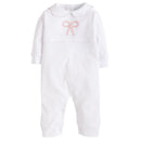 Crochet Playsuit Pink Bow, 12M