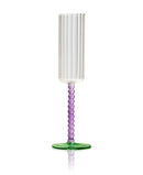 Set of 4 Mardi Gras Flutes