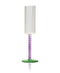 Set of 4 Mardi Gras Flutes