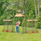 Pagoda Style Iron Garden Gate