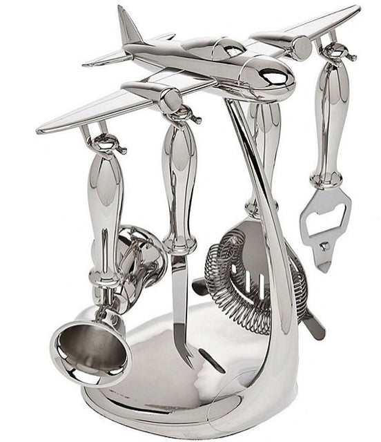 Airplane 5-Piece Bar Tool Set