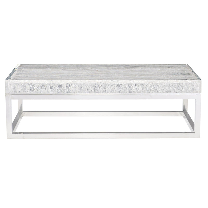 Bernhardt Acryclic Coffee Table with Chrome