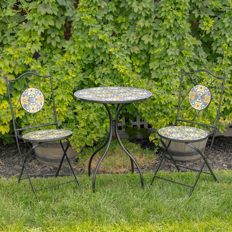 Sydney II Mosaic Bistro Table with 2 Chairs