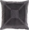 20" Gray Velvet Square Pattern Pillow