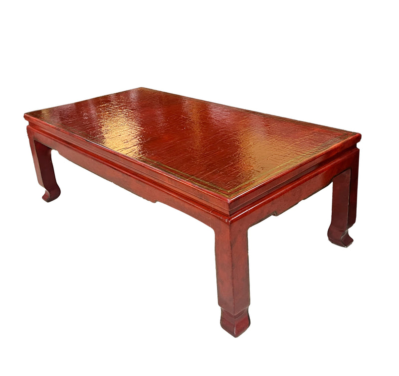 Red Oriental Coffee Table