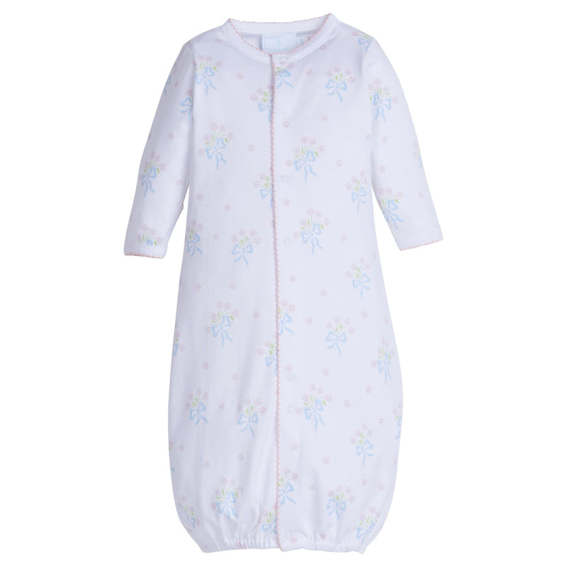 Converter Gown Blue Bow Bouquet, NB