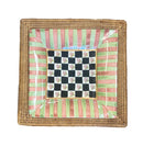 Mackenzie Childs Square Serving Tray with Under Plate