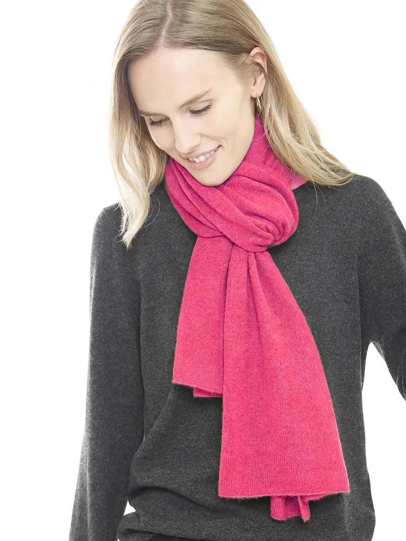 Pink Hibiscus Cashmere Scarf