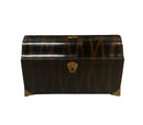 Antique Zebra Leather Trunk