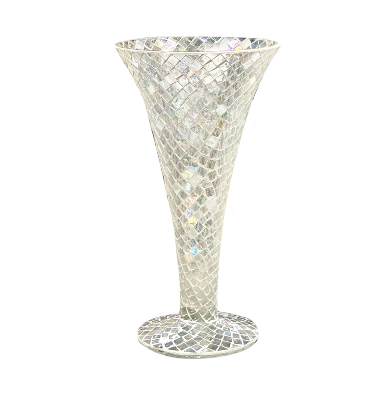 Mosaic Iridescent Vase