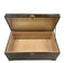 Antique Zebra Leather Trunk