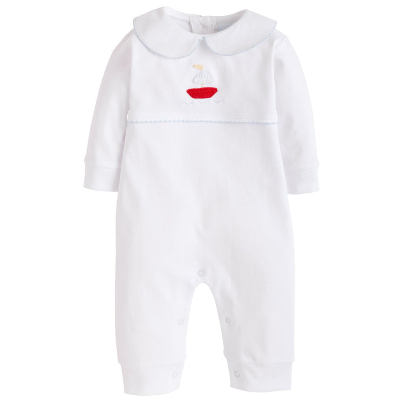 Crochet Playsuit Sailboat, 9M