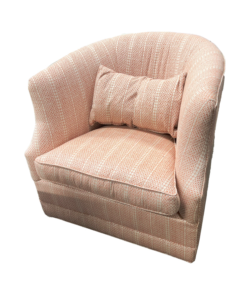 Lee Industries Coral Print Swivel Chair
