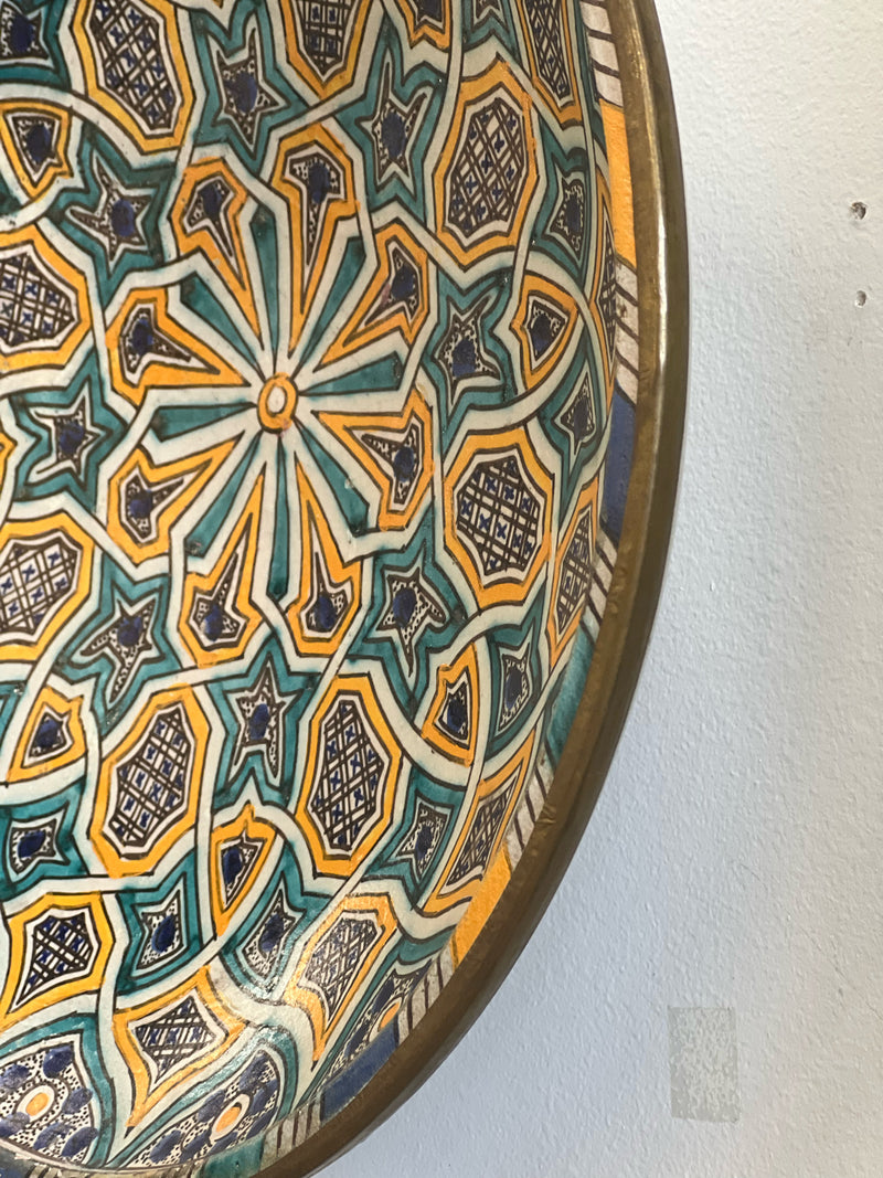 Round Moroccan Plate, Assorted