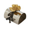 Set of 4 Gold Flowered Hammered Napkin Rings