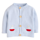 Crochet Cardigan Sailboat, 9-12M