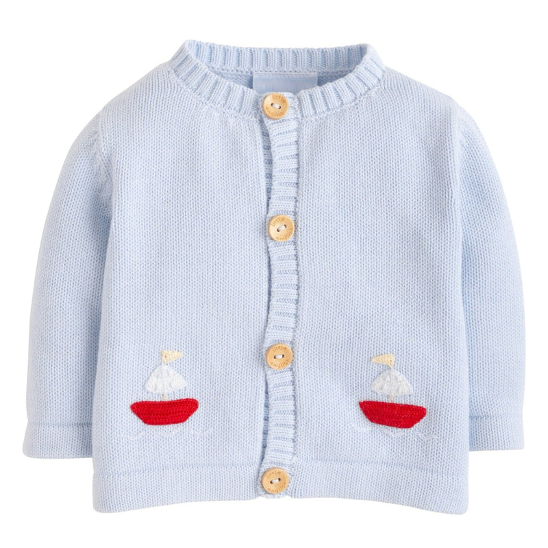 Crochet Cardigan Sailboat, 9-12M