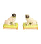 Pair of Mottahedeh Porcelain Pugs on Pillows