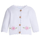 Crochet Cardigan Rose, 3-6M