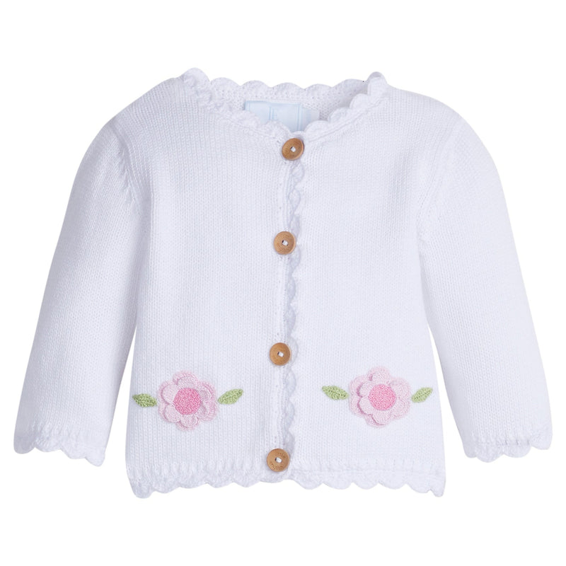 Crochet Cardigan Rose, 3-6M
